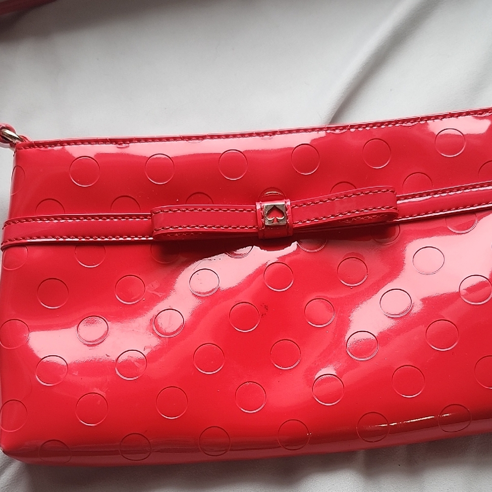 Red Polka Dot Clutch Bag